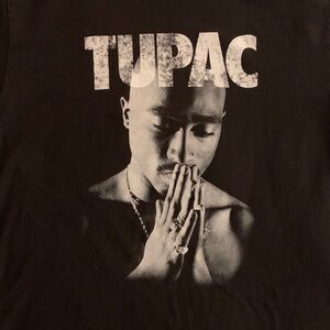 Classic Black Tupac Short Sleeve Tee